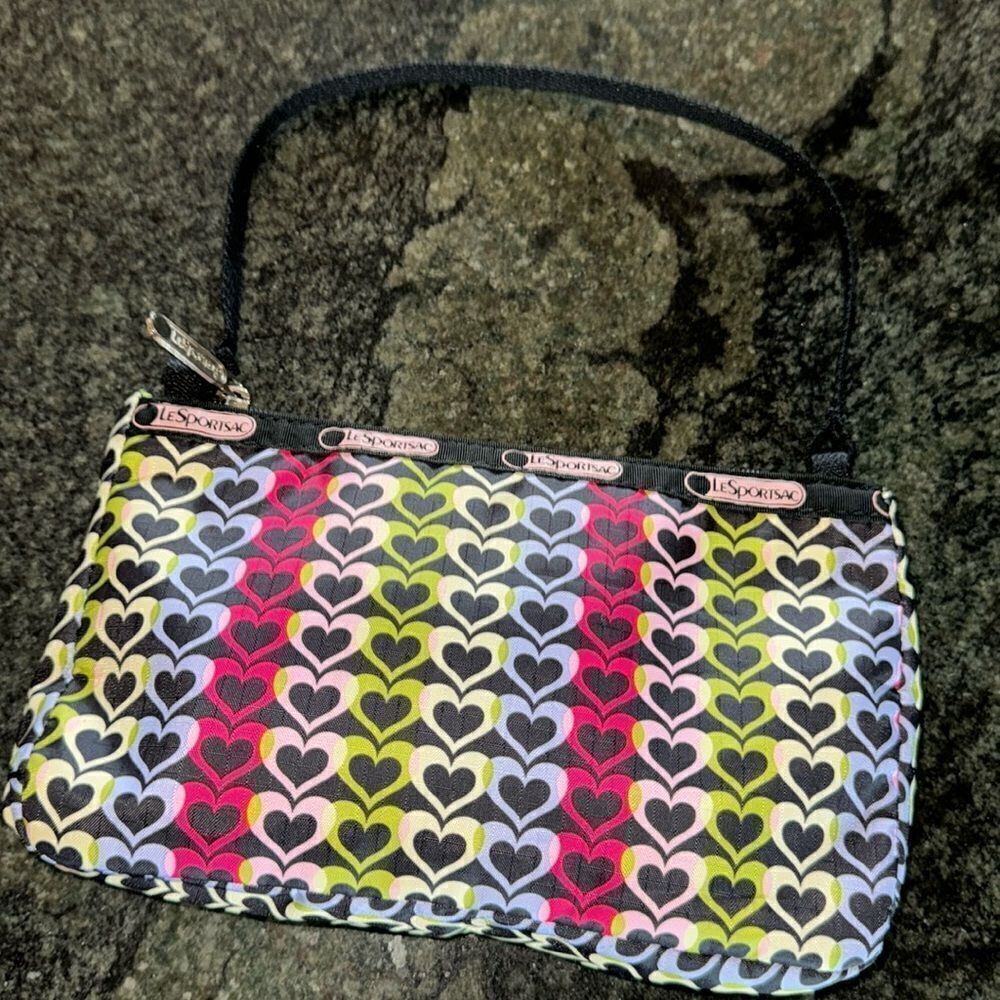 Lesportsac heart wristlet